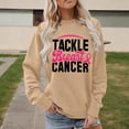 thumbnail image 2 of Bibifish Sweatshirts For Women Breast Cancer Letter Print Fall Soft Crewneck Sweatshirts Casual Long Sleeve Pullover Tops, 2 of 4