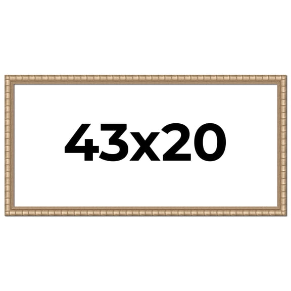 43x20 Frame Silver Real Wood Picture Frame Width 1.5 inches | Interior Frame Depth 0.5 inches |
