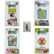Worlds Smallest Miniature Classic Kids Games Bundle – Hungry Hungry Hippos – Chutes & Ladders – Candyland – Connect 4 with Bonus Miniature Playing Cards