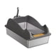 thumbnail image 2 of Caja de arena abierta Bandeja de arena para mascotas con parte superior abierta Entrada baja Gran capacidad Portátil para gatos Gris profundo, 2 of 9