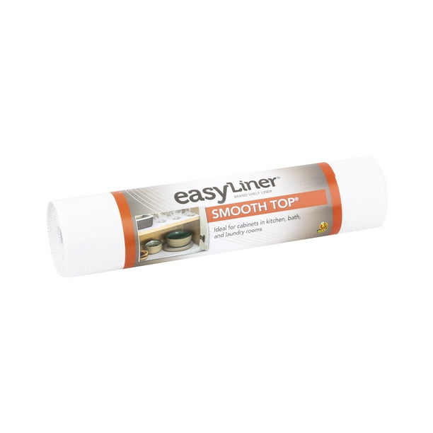EasyLiner Smooth Top 12 In. x 10 Ft. Shelf Liner, White