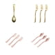 thumbnail image 2 of Toystoory Juego de cucharas de almacenamiento conveniente de 24 piezas Fácil de almacenar y acceder a utensilios de cocina Cubiertos Cubiertos Mostrada Cuchara de oro rosa 9.8 CM, 2 of 6
