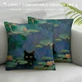 thumbnail image 3 of Patifu Water Lilies Graphic Decorative Throw Pillow Cover for Home Couch Living Room Bed Sofa - High-Quality Pillowcase for All Seasons - 1PC 18x18in, 3 of 5