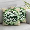 thumbnail image 3 of nygtbtfer Flower Wreath Cushion Covers Pink Cases Decorative for Sofa Couch Office Car Chair Patio White, 3 of 7