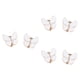 thumbnail image 1 of 6x Cubiertas de botones de mariposa Accesorios de ropa Suministros de moda brillantes Esmoquin Blanco, 1 of 9