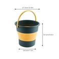thumbnail image 3 of Collapsible Plastic Bucket,Foldable Round Tub with Handle, Folding Portable Fishing Water Pail, Space Saving Outdoor Waterpot for Garden Camping Car Mop Cleaning Beach, 3 of 8