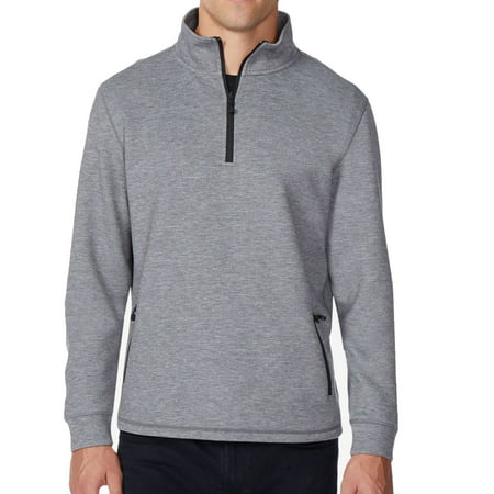 Mens 1/2 Zip Mock-Neck Pullover Sweater XL - Walmart.com