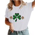thumbnail image 5 of St. Patrick's Day Tshirt, Short Sleeve T Shirts for Women, Round Neck Tops Women's New St. Patrick's Day Pullover Printed Tee Shirts Crew-Neck Short-Sleeved Casual Fashion Tops, 5 of 5