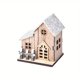 thumbnail image 1 of 1pc Christmas Decoration Christmas Decoration Luminous Small Wooden House LED Wooden Christmas Small House Christmas Desktop Decoration, 1 of 4
