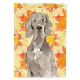 thumbnail image 1 of Carolines Treasures CK1822CHF Fall Leaves Weimaraner Flag Canvas House Size, 1 of 4