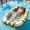 Single-Green, variant on Large Inflatable Pool Floats, Water Floating Hammock Tanning Pool Lounger for Adult, 76" x 67" Sun Bathing Tan Bed, Swimming Water Raft Floatie W/Mesh Mat, Summer Beach Lake Party Gift Blue