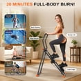 thumbnail image 3 of EPHESPORT Stair Stepper for Home Gym, 2.0 Stair Climber Machine with 3-Level Adjustable Resistance, Non-Slip Pedals, Digital Monitor & Phone Holder, Full-Body Cardio Workout Equipment for Women & Men, 3 of 8
