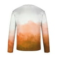 thumbnail image 5 of UVEASISHA Long Sleeve Graphic Tees for Men Fashion Tie Dye Print T-Shirts Big and Tall Casual Crewneck Workout Shirt Hipster Stylish Streetwear Tee Shirts Orange M, 5 of 5