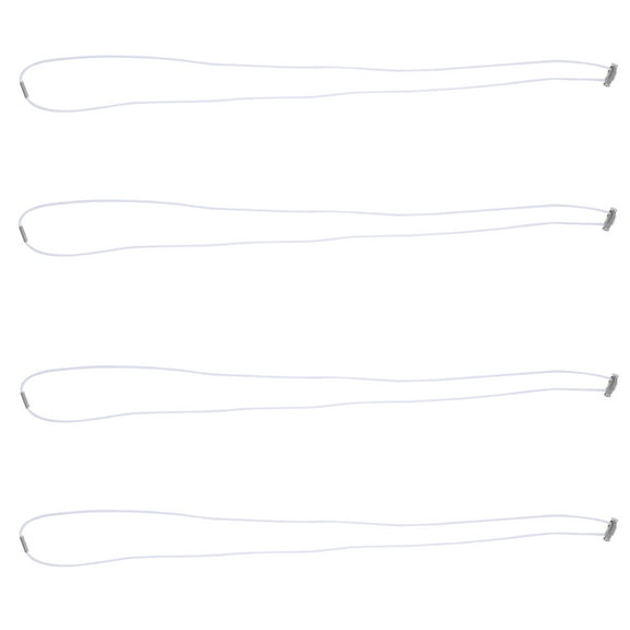 4 Pcs Trash Can Holder Bag Garbage Strap Bags Elastic Band for Anti-slip Fixation Anti-fall White