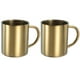 thumbnail image 1 of 2 Piezas de Tazas de Café de Metal, Tazas de Té y Café de Metal de 10 Onzas con Mangos para Bebidas Frías o Calientes (Dorado), 1 of 7