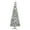 Green#3, variant on Christmas Tree HOMCOM 6' Artificial Pencil Christmas Tree, Slim Xmas Tree with 390 Realistic Branch Tips and Plastic Stand, White,Flocked Christmas Tree