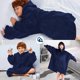 thumbnail image 5 of Sudadera Cobija Bluelander para Niño o Niña, Unisex, Capucha con Borrega y Mangas, Azul, 5 of 5