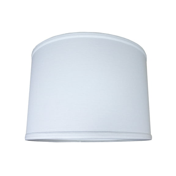 14x14x10 Drum Lamp Shade Premium White Linen