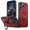 Red, variant on For Apple iPhone 17e / 16e Case With Invisible Magnetic O-Ring Stand Shockproof Phone Case,Black,For iPhone 17e / 16e