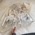 thumbnail image 2 of LinYooLi Versatile Hand Bag for Women Summer Korea Fashion Transparent Jelly Texture Bolso Ribbon Bow Crossbody Bag, 2 of 6