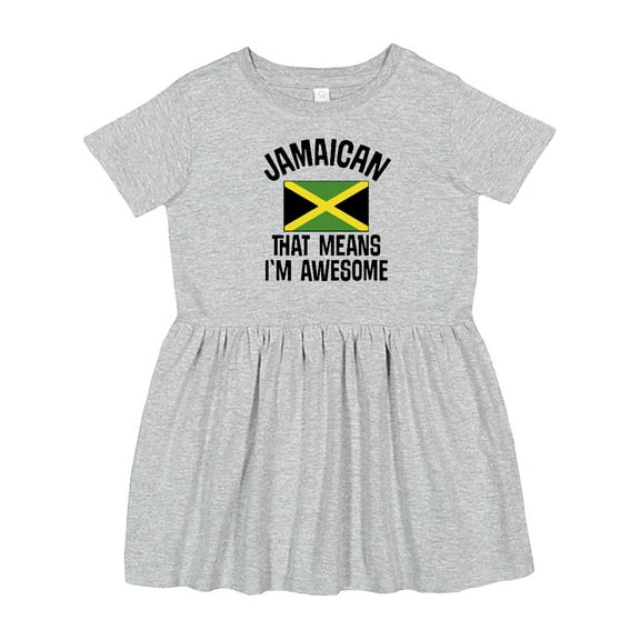 Inktastic Jamaica Awesome Jamaican Girls Toddler Dress