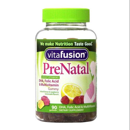 Vitafusion Pre Natal Gummy Vitamins Dietary Supplement, Lemon