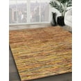 thumbnail image 3 of Ahgly Company Machine Washable Indoor Square Abstract Orange Area Rugs, 3' Square, 3 of 7