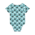 thumbnail image 2 of Daiia Lovely Roosters Printed Unisex-Baby Short Sleeve Onesies Bodysuits Baby Climbing Clothes Soft and Comfortable Romper with Expandable Shoulder Design-3 Months, 2 of 8