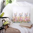 thumbnail image 3 of 24x24 Pillow Covers Set of 2, Pink Flowers Throw Pillow Covers Decorative Couch Cushion Case, Spring Floral Daisy Farmhouse Pastoral Botanical Microfiber Square Pillowcases for Bedroom Living Room, 3 of 7