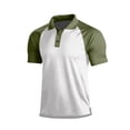 thumbnail image 2 of Polo Shirts for Men Loose Fit Color Block Raglan Short Sleeve Shirt Big and Tall Lightweight Short Sleeve Shirts, 2 of 7