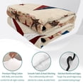 thumbnail image 4 of Queen Quilt Set 90''x96'', Independence Day Lightweight Bedspread Coverlet Set with 2 Pillow Shams, Rustic Texas Star Farmhouse Wooden Breathable All Season Quilt Bedding for Bedroom/Guest Room, 4 of 9