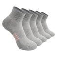 thumbnail image 2 of AWASD 2026 New 5 PC Classic Solid Color Crew Socks for Men Comfort Moisture Wicking Running Socks Cushioned Athletic Running Sports Socks for Women(Gray One Size), 2 of 4