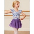 thumbnail image 2 of Aideaone Ballet Leotard for Girls Toddler Dance Dress Outfit with Skirt Ruffle Sleeve 3-8Y, 2 of 7