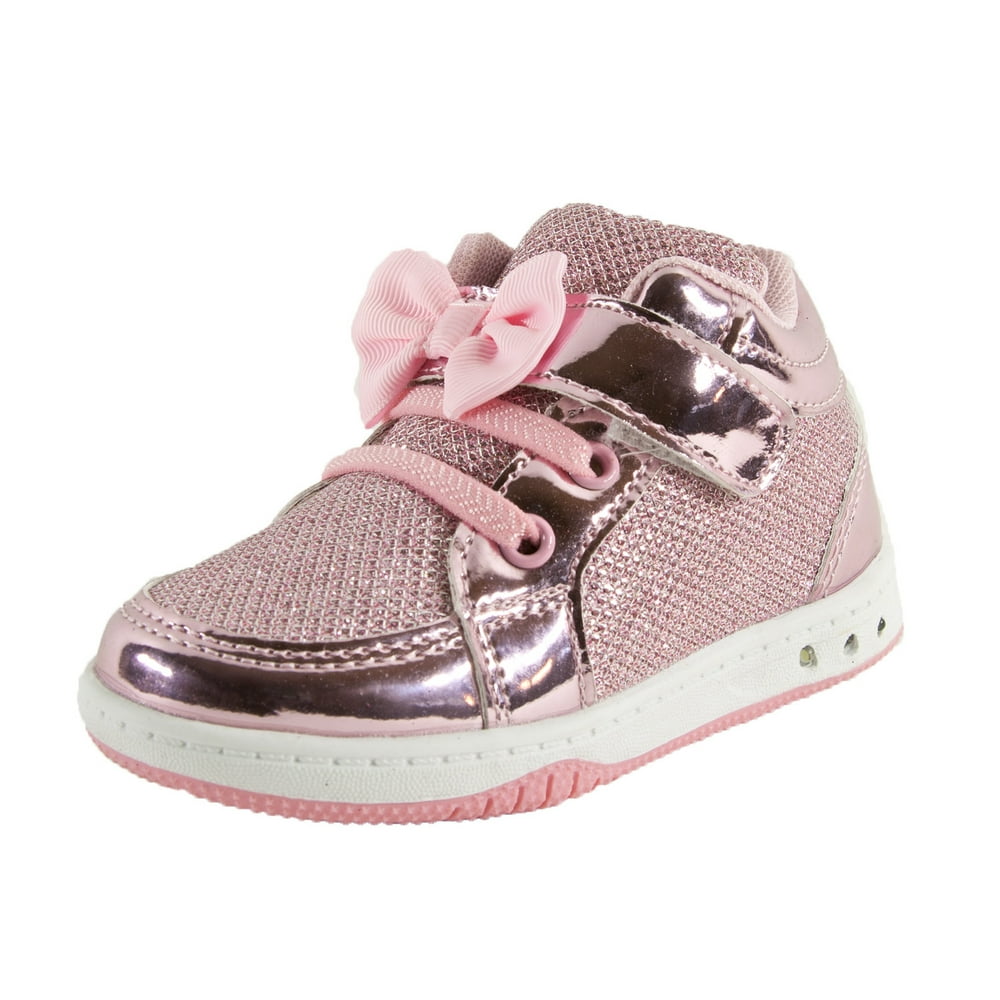 Dream Seek Dream Seek Girls Toddler 9053 Velcro Strap Elastic Lace