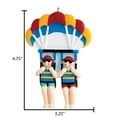 thumbnail image 6 of Ornaments by Elves Personalized Parasailing Couple Ornament Holiday Christmas Decorations 0.25lbs, 6 of 10