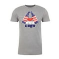 thumbnail image 2 of Red White and Brew, Men's Drinking T-shirt, Funny fourth of July shirts - Heather Grey MH200PATRIOT S8 M, 2 of 3