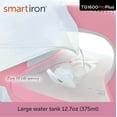 thumbnail image 4 of Oliso TG1600 Pro Plus 1800 Watt SmartIron with Auto Lift - for Clothes, Sewing, Quilting and Crafting Ironing | Diamond Ceramic-Flow Soleplate Steam Iron, Pink, 4 of 8