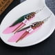 thumbnail image 2 of Pendientes de Plumas onlyliua Colgantes en Borlas y Cuentas Estilo bohemio, 2 of 2