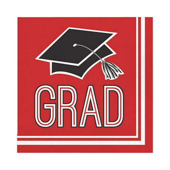 School Spirit Red Napkins, 36pk