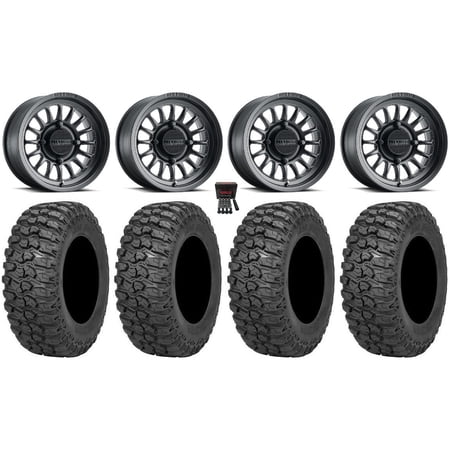 Method 411 15 Wheels Black (5+2) 35 Trail Saw 2.0 Tires Polaris RZR XP 1000 / PRO XP / Ranger XP 900/1000