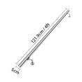 thumbnail image 2 of VEVOR 4 feet Stair Handrail Stainless Steel Wall Stair Rail Indoor Stairway Railing Straight Grab Wall Bars Rails 1.97" Tube Diameter Interior Stair Hand Rail, 2 of 9