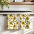 thumbnail image 7 of Sunflower Kitchen Towels Set of 2, Farmhouse Watercolor Botanical Summer Absorbent Dish Towels for Kitchen, Microfiber Hand Towel, Quick Drying Tea Towel for Cleaning Decorative Dishcloths, 7 of 7