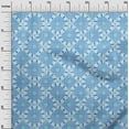 thumbnail image 3 of oneOone Polyester Spandex Light Blue Fabric Asian Ornamental Craft Projects Decor Fabric Printed By The Yard 56 Inch Wide, 3 of 5