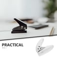 thumbnail image 3 of Minkissy Manual Loose Leaf Puncher Simple Design Alloy White 1 Set For Office Use Craft Tool, 3 of 8