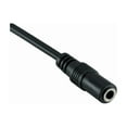 thumbnail image 2 of Cable Leader 1ft 3.5mm Male to 3.5mm Female Stereo Audio Extension Cable, Black, 2 of 3