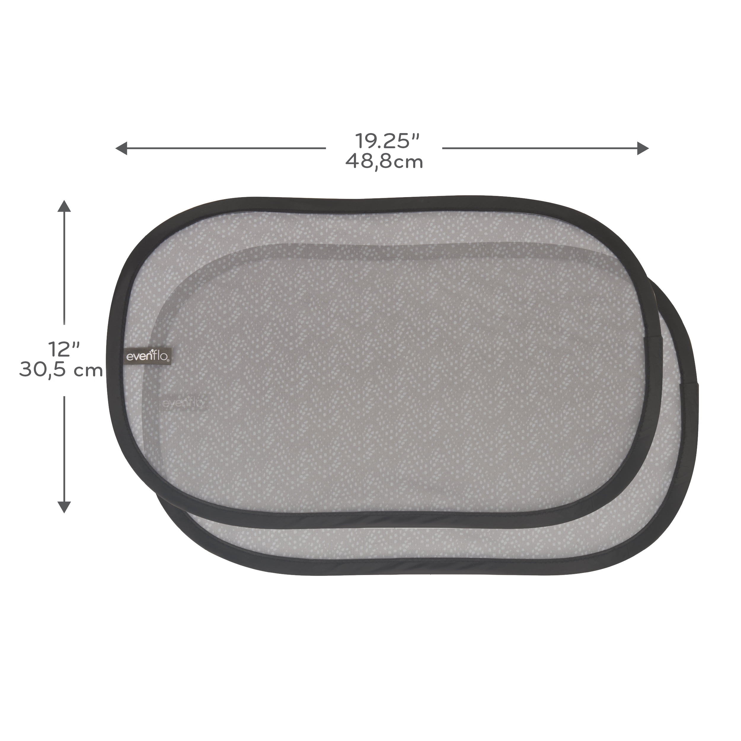 Evenflo Car Window Cling Shades Accessory, Grey Chevron