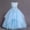 Blue, variant on Girls Sleeveless Princess Dresses Lace Floral Ball Gown Floor Length Dress for Wedding Pageant Birthday Party Formal Pink 9-10Years