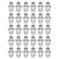 thumbnail image 1 of Unique Bargains 201 Stainless Steel Straight Hydraulic Grease Fitting M8 x 1mm Thread 30 Pack, 1 of 5