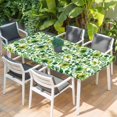 thumbnail image 2 of St. Patrick's Day Table Cloths for 5 Foot Rectangle Tables, Lucky Shamrocks Spring Country Leaves Patio Waterproof Elastic Fitted Tablecloths, Washable Rectangular Table Cover for Camping, 2 of 8