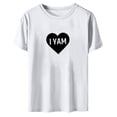 thumbnail image 4 of Camisetas sueltas con estampado interesante para hombres y mujeres Fridja  bn2622, 4 of 6